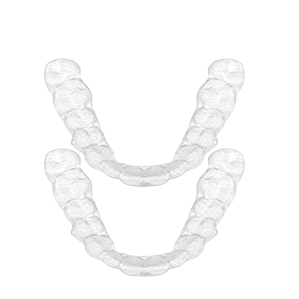 Upper and lower custom bleaching trays