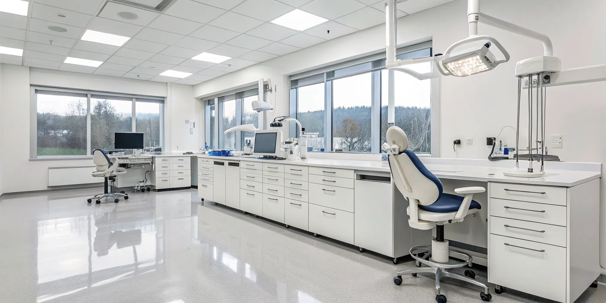 A San Antonio dental implant laboratory with modern digital dentistry equipment.