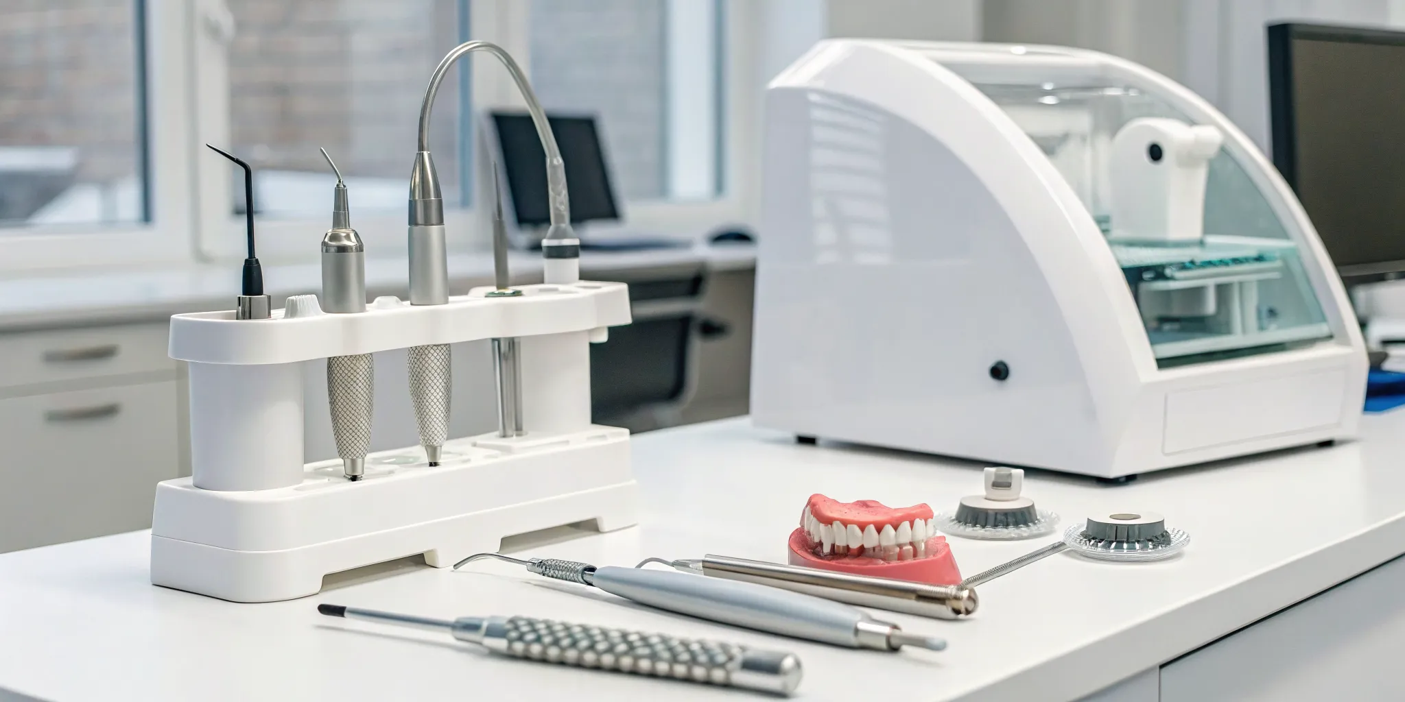 Advanced equipment in a digital dental lab providing the best services.