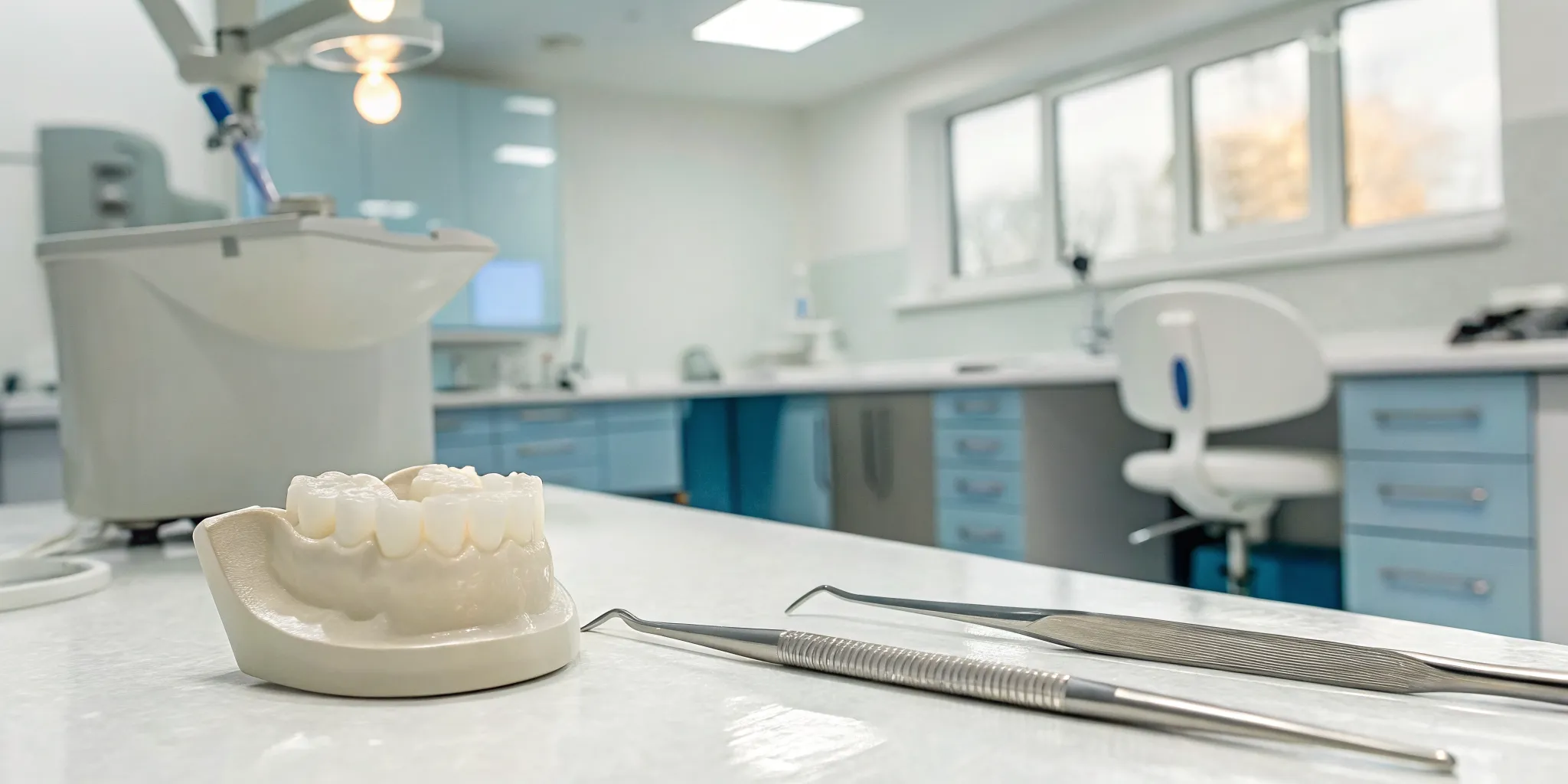 A digital Emax crown being designed with precision in a modern dental lab.