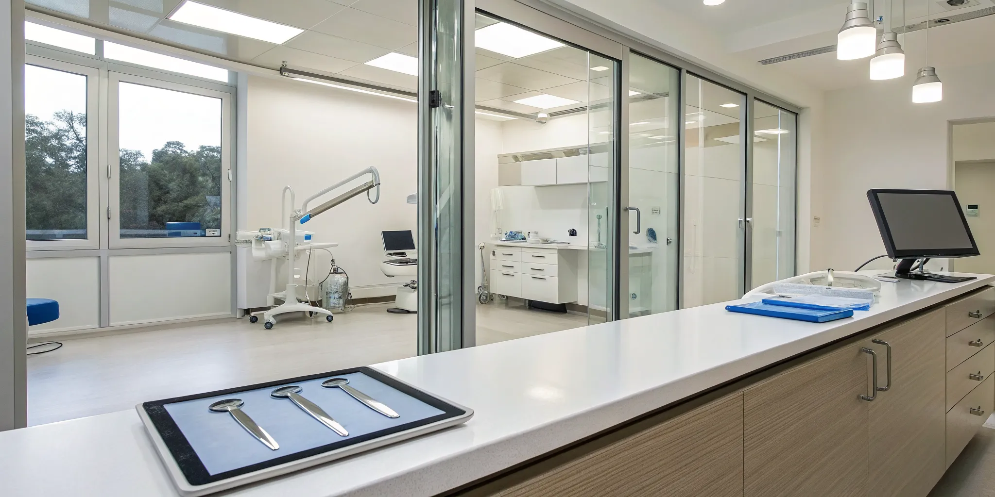 A dentist places an online order for full zirconia crowns.